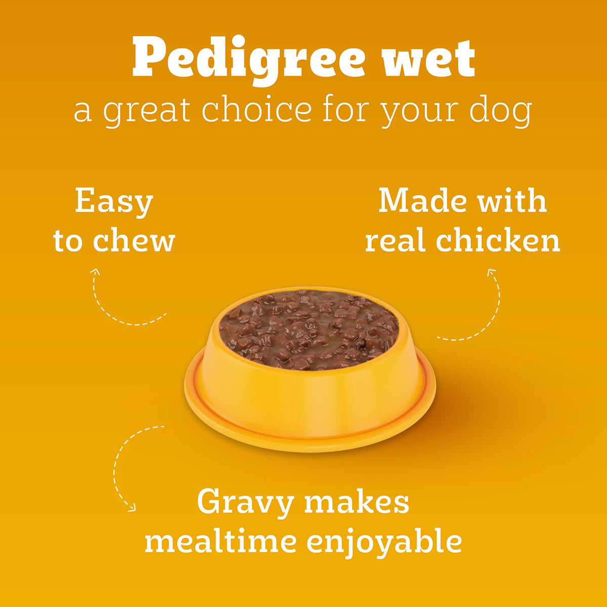 Pedigree Lamb Flavour Chunks in Gravy Puppy Wet Dog Food
