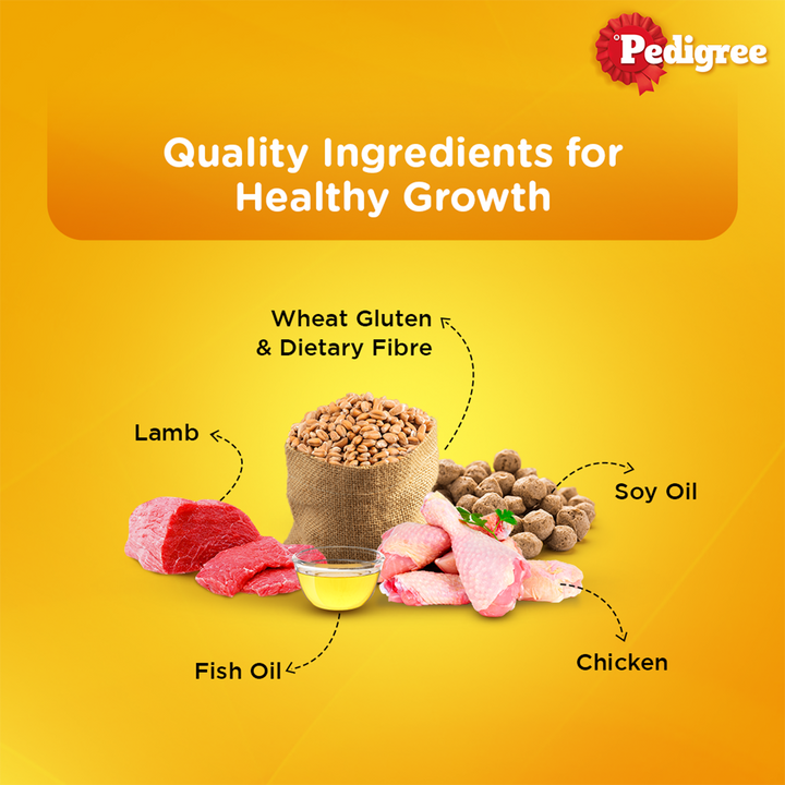 Pedigree Lamb Flavour Chunks in Gravy Puppy Wet Dog Food - 70g