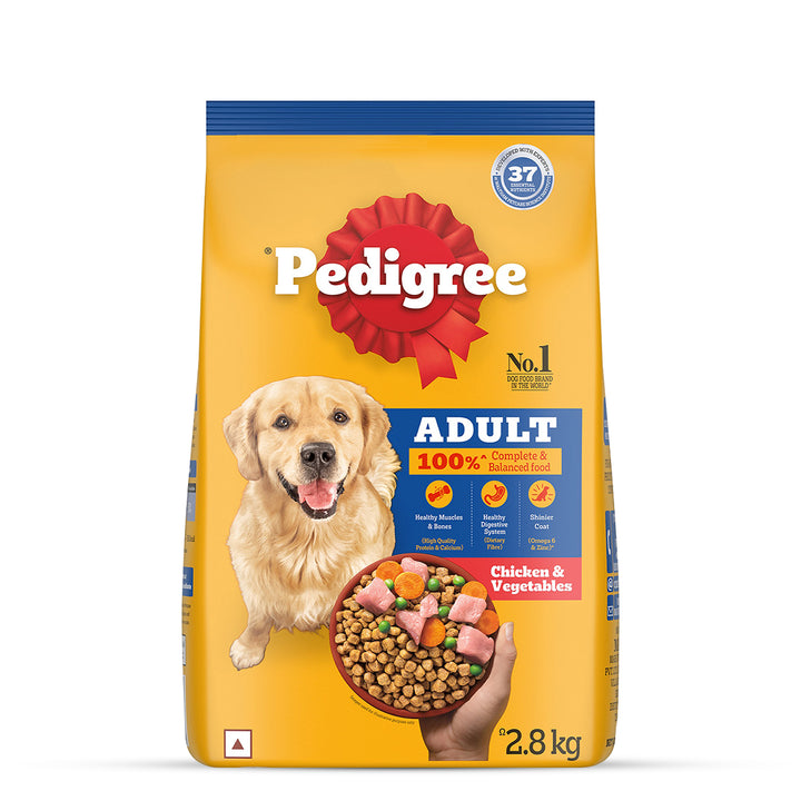 Pedigree Chicken & Vegetables Dry Dog Food - All Breed Adult