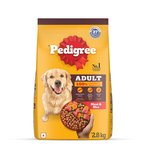 Pedigree Meat & Rice Dry Dog Food - All Breed Adult