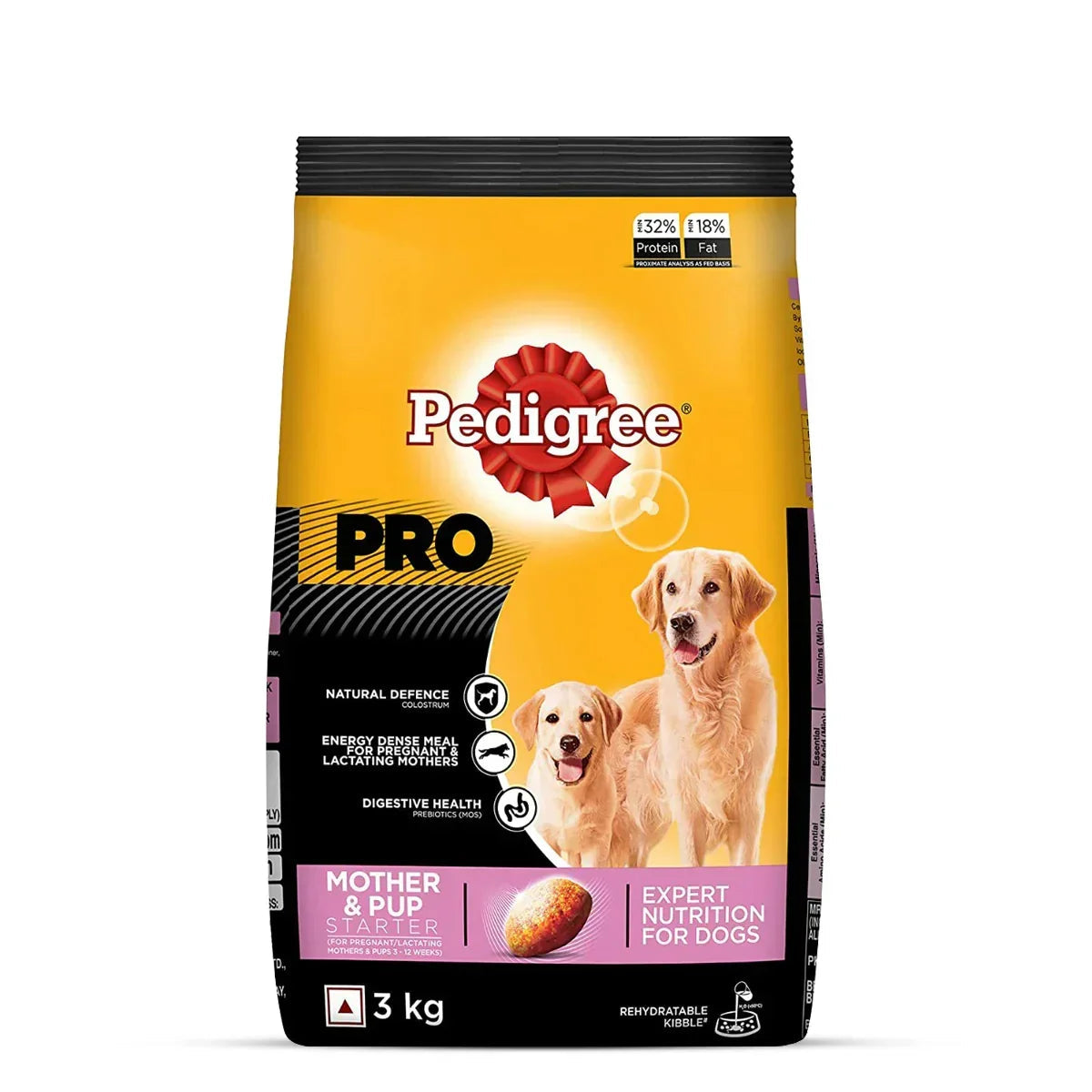 Pedigree PRO Expert Nutrition Lactating/Pregnant Mother & Pup Dry Dog Food - 3kg - Zigly