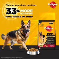Pedigree PRO Expert Nutrition Active Adult Large Breed Dry Dog Food (18 Months Onwards) - 3kg