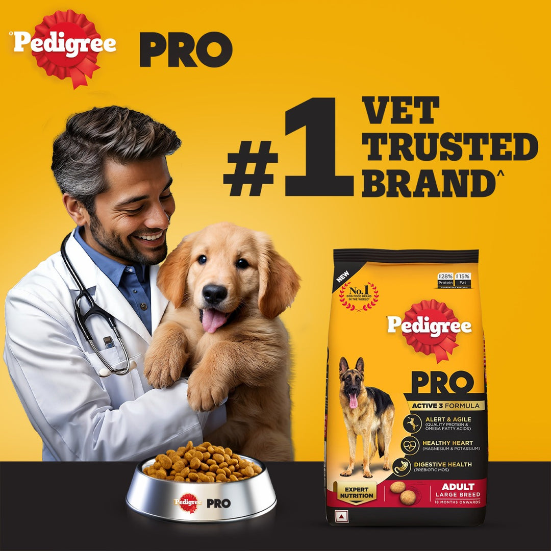 Pedigree Adult PRO Expert Nutrition Active - Large Breed - Dry Dog Food - 10kg