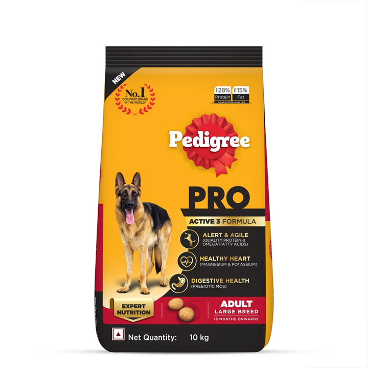 Pedigree Adult PRO Expert Nutrition Active - Large Breed - Dry Dog Food - 10kg