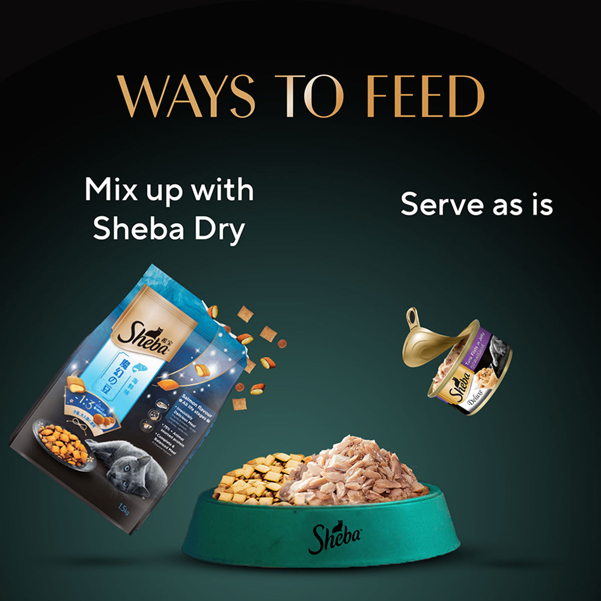 Sheba Deluxe Tuna In Jelly Premium Canned Wet Cat Food - All Breed Adult - 85g