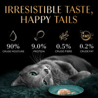 Sheba Deluxe Tuna & Prawn In Gravy Premium Canned Wet Cat Food - All Breed Adult - 85g