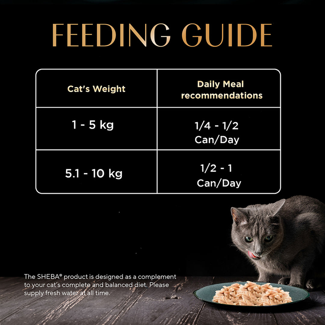 Sheba Deluxe Tuna & Snapper In Gravy Premium Canned Wet Cat Food - All Breed - 85g