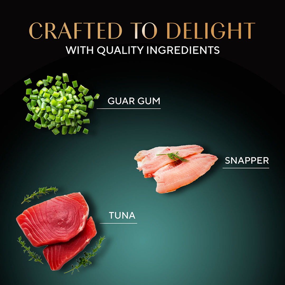 Sheba Deluxe Tuna & Snapper In Gravy Premium Canned Wet Cat Food - All Breed - 85g