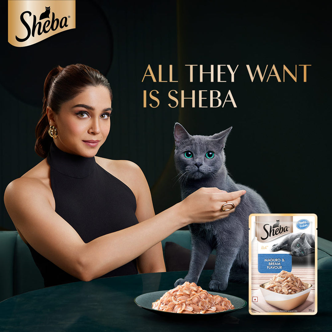 Sheba Rich Fish Mix (Maguro & Bream) Premium Wet Cat Food - All Breed Adult - 35g