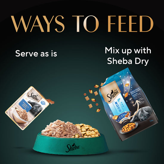 Sheba Rich Fish Mix (Maguro & Bream) Premium Wet Cat Food - All Breed Adult - 35g