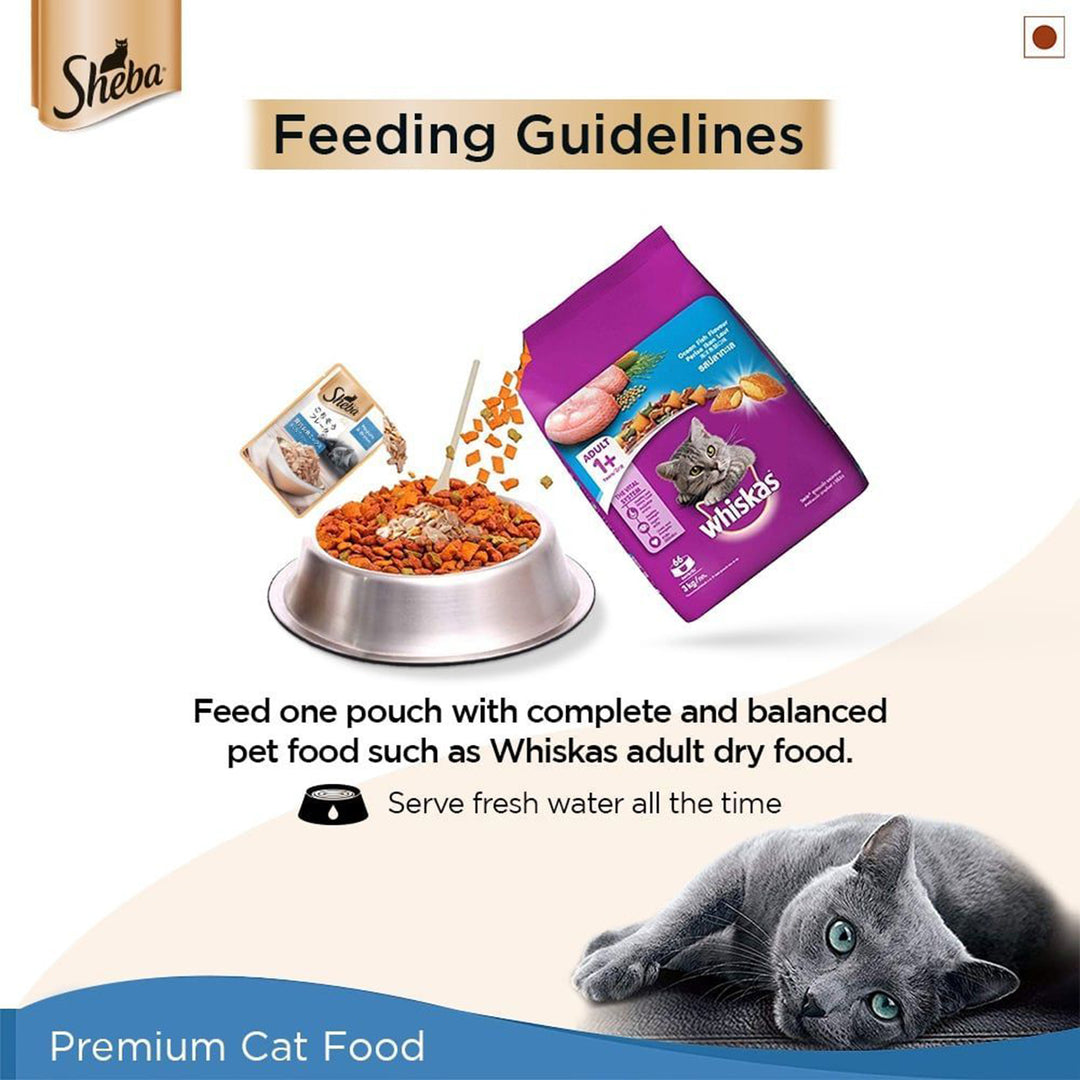 Sheba Rich Fish Mix (Maguro & Bream) Premium Wet Cat Food - All Breed Adult - 35g