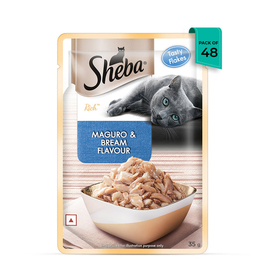 Sheba Rich Fish Mix (Maguro & Bream) Premium Wet Cat Food - All Breed Adult - 35g