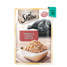 Sheba Rich Fish Mix (Skipjack & Salmon) Premium Wet Cat Food - All Breed Adult - 35g