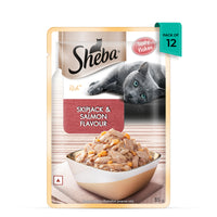 Sheba Rich Fish Mix (Skipjack & Salmon) Premium Wet Cat Food - All Breed Adult - 35g