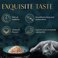 Sheba Rich Fish with Sasami Premium Wet Cat Food - All Breed Adult - 35g