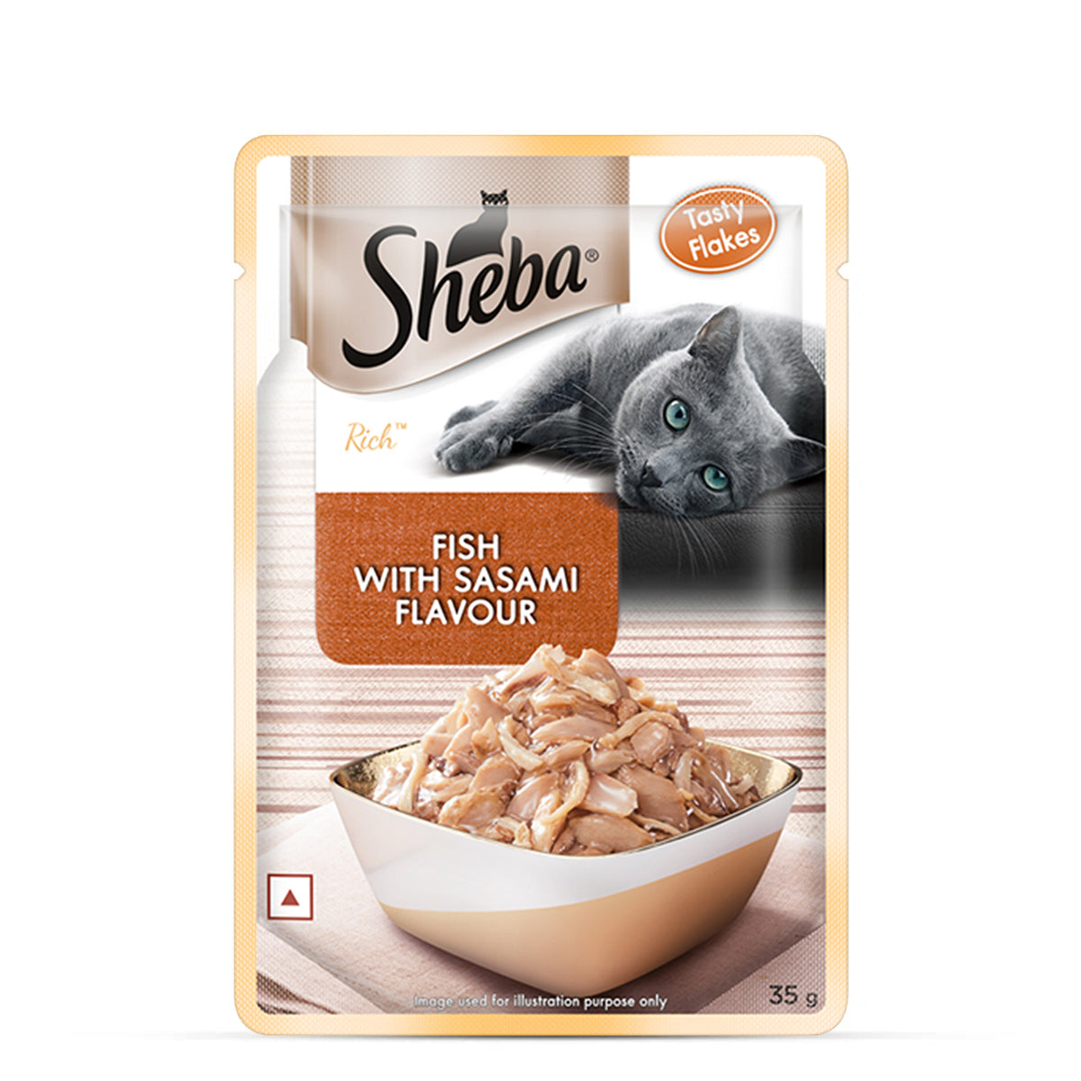 Sheba Rich Fish with Sasami Premium Wet Cat Food - All Breed Adult - 35g