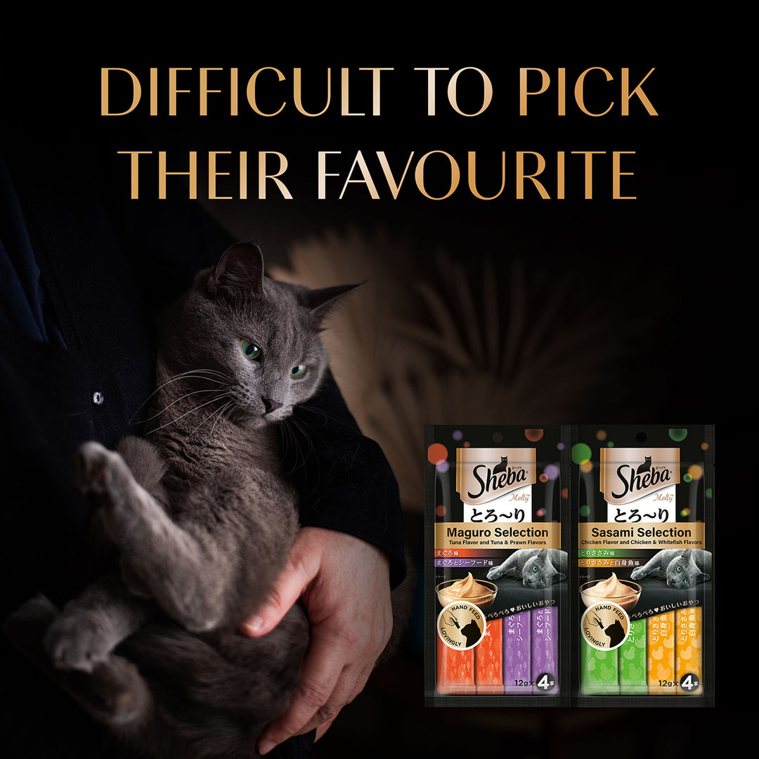 Sheba Maguro Selection Tuna & Prawn Flavour Cat Meaty Treat - 48 gm