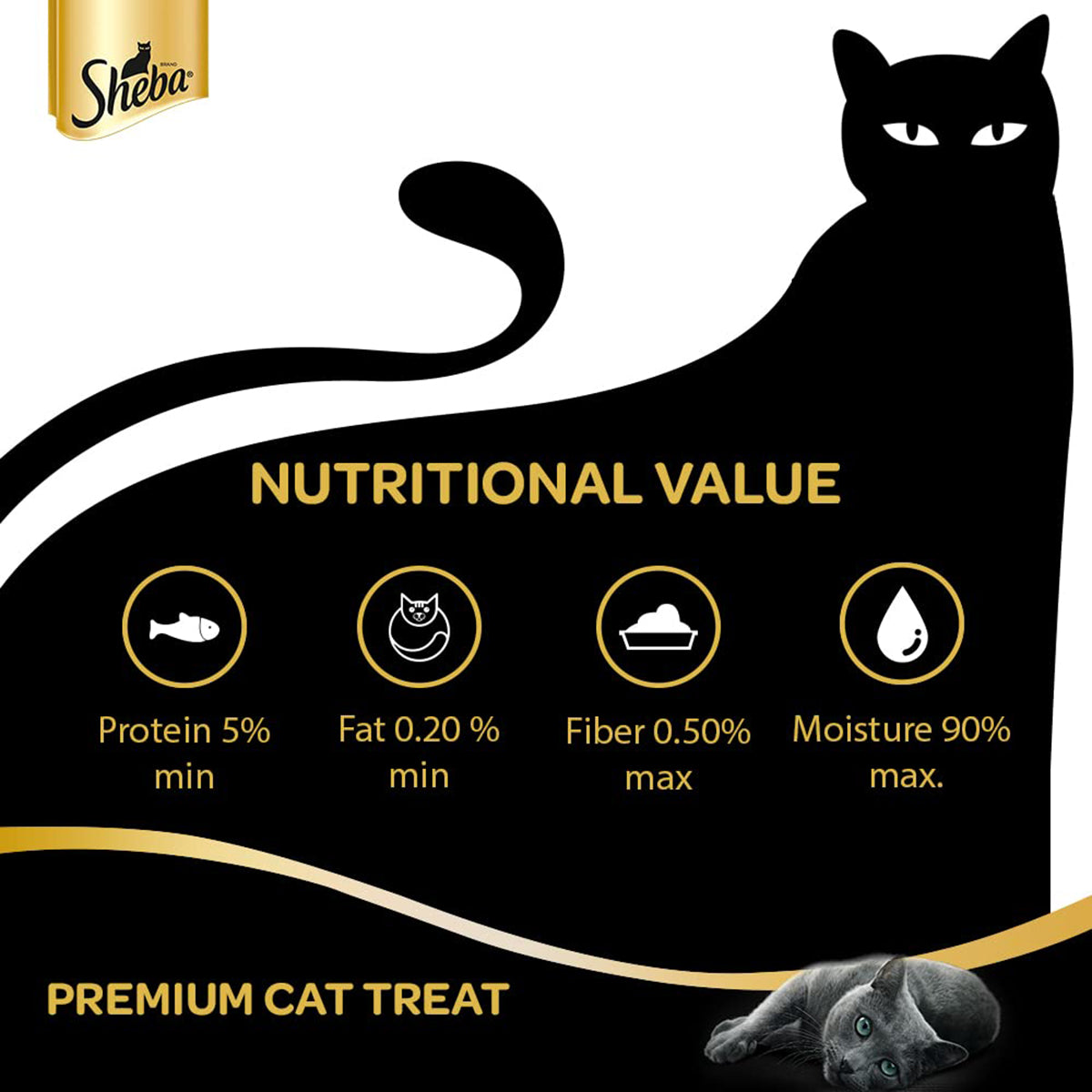 Sheba Maguro Selection Tuna & Seafood Flavour Cat Meaty Treat - All Breed Adult - 48g