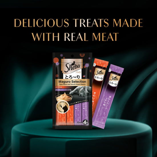 Sheba Maguro Selection Tuna & Prawn Flavour Cat Meaty Treat - 48 gm