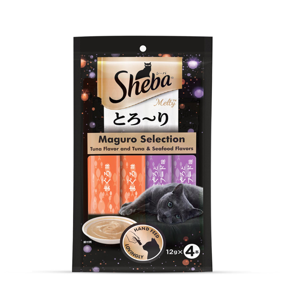 Sheba Maguro Selection Tuna & Seafood Flavour Cat Meaty Treat - All Breed Adult - 48g