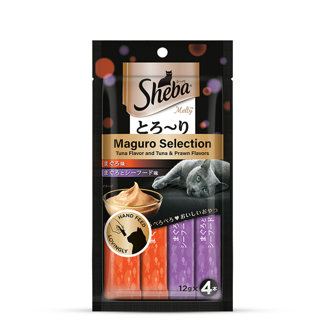 Sheba Maguro Selection Tuna & Prawn Flavour Cat Meaty Treat - 48 gm