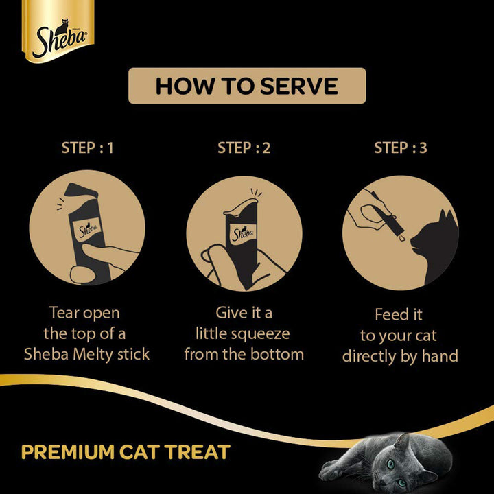 Sheba Melty Sasami Chicken Flavour Cat Creamy Treat - All Breed Adult - 48g