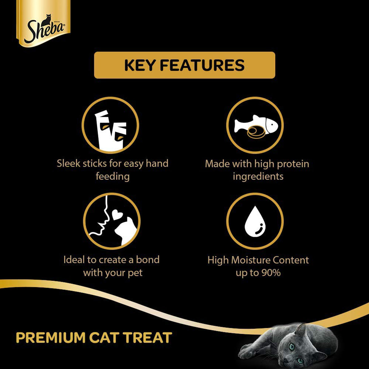 Sheba Melty Sasami Chicken Flavour Cat Creamy Treat - All Breed Adult - 48g