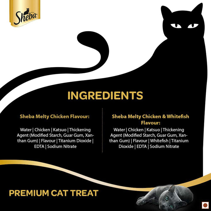 Sheba Melty Sasami Chicken Flavour Cat Creamy Treat - All Breed Adult - 48g
