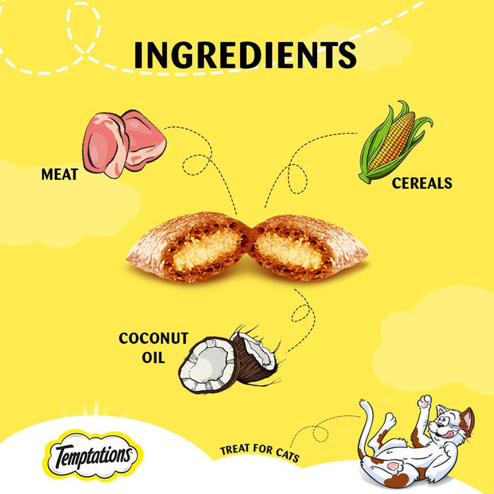 Temptations Seafood Medley Flavour Cat Meaty Treat