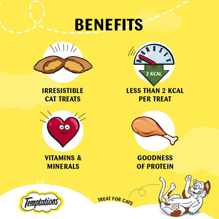 Temptations Seafood Medley Flavour Cat Meaty Treat
