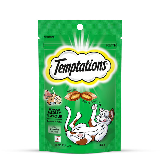 Temptations Seafood Medley Flavour Cat Meaty Treat