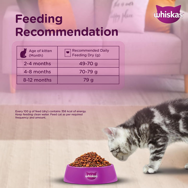 Whiskas Ocean Fish Dry Cat Food - All Breed Kitten (2-12 months)