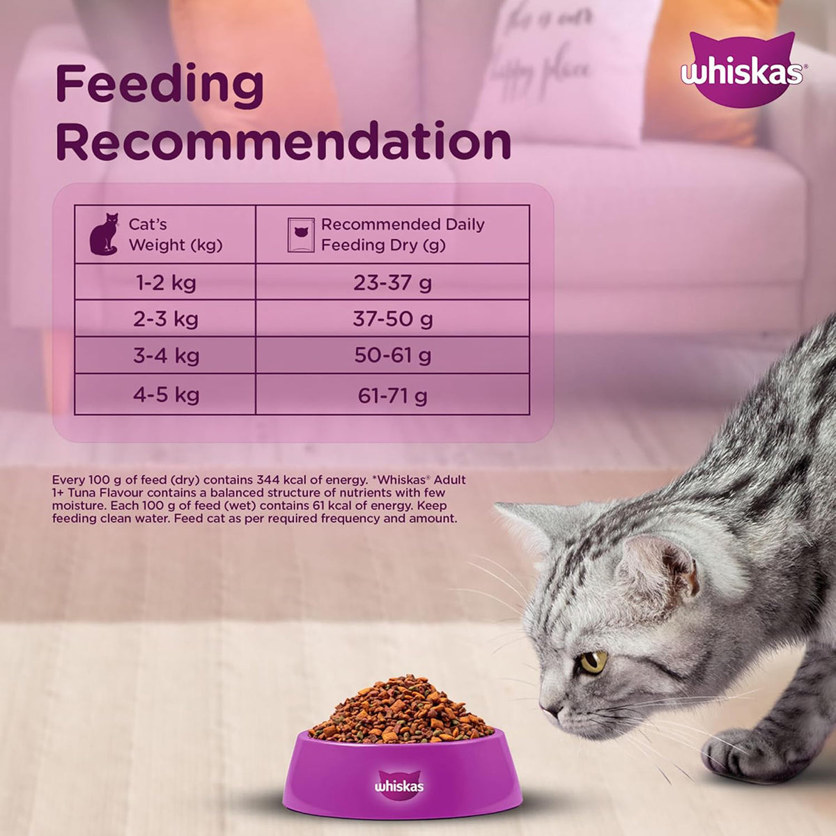 Whiskas Ocean Fish Flavour Dry Cat Food - All Breed Adult (+1 year)
