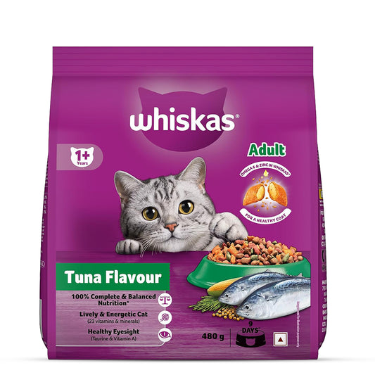 Whiskas Tuna Flavour Dry Cat Food - All Breeds Adult (+1 year)