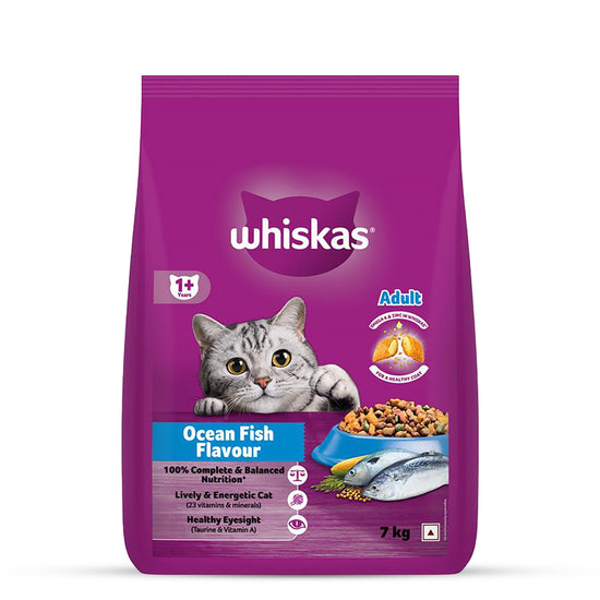 Whiskas Ocean Fish Flavour Dry Cat Food - All Breed Adult (+1 year)