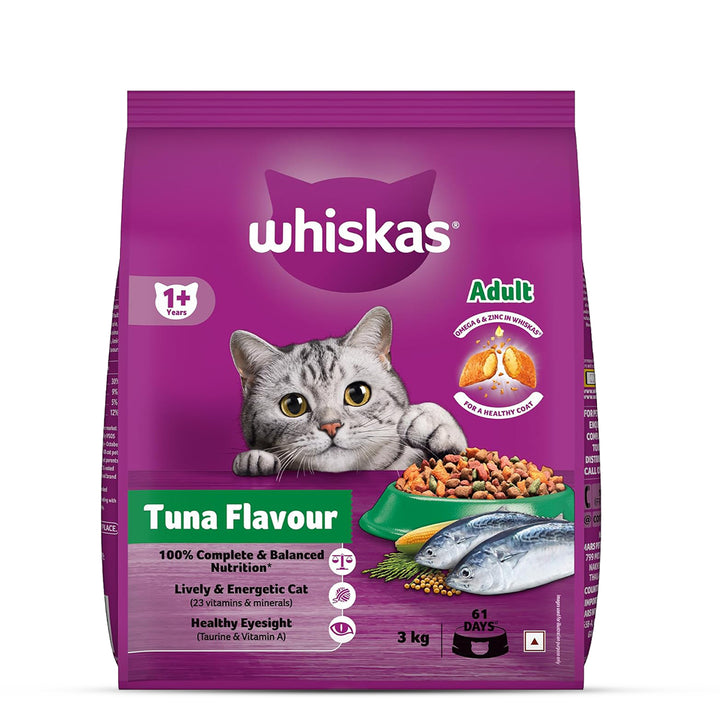 Whiskas Tuna Flavour Dry Cat Food - All Breeds Adult (+1 year)