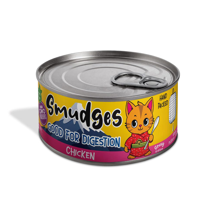 Smudges Chicken Shredded in Gravy Wet Cat Food - All Breed Kitten - 60g