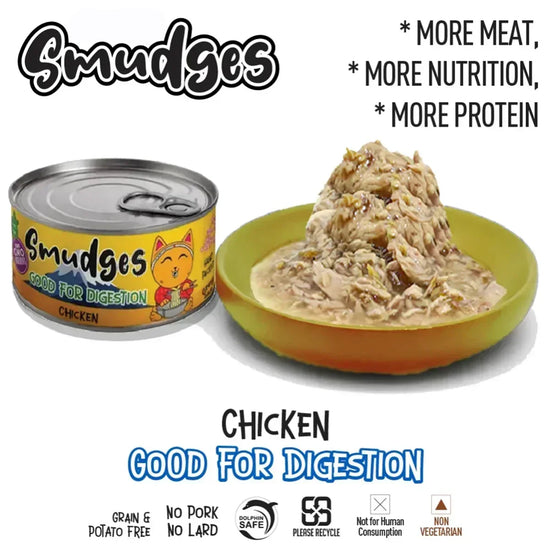 Smudges Adult Cat Chicken Flakes in Gravy - 80g - Zigly