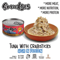 Smudges Tuna with Crabsticks in Gravy Wet Cat Food - All Breed Adult - 80g