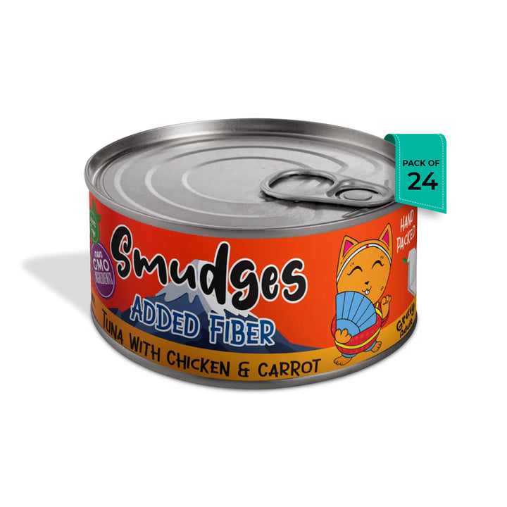 Smudges Tuna Flakes With Chicken & Carrot in Gravy Wet Cat Food - All Breed Adult - 80g