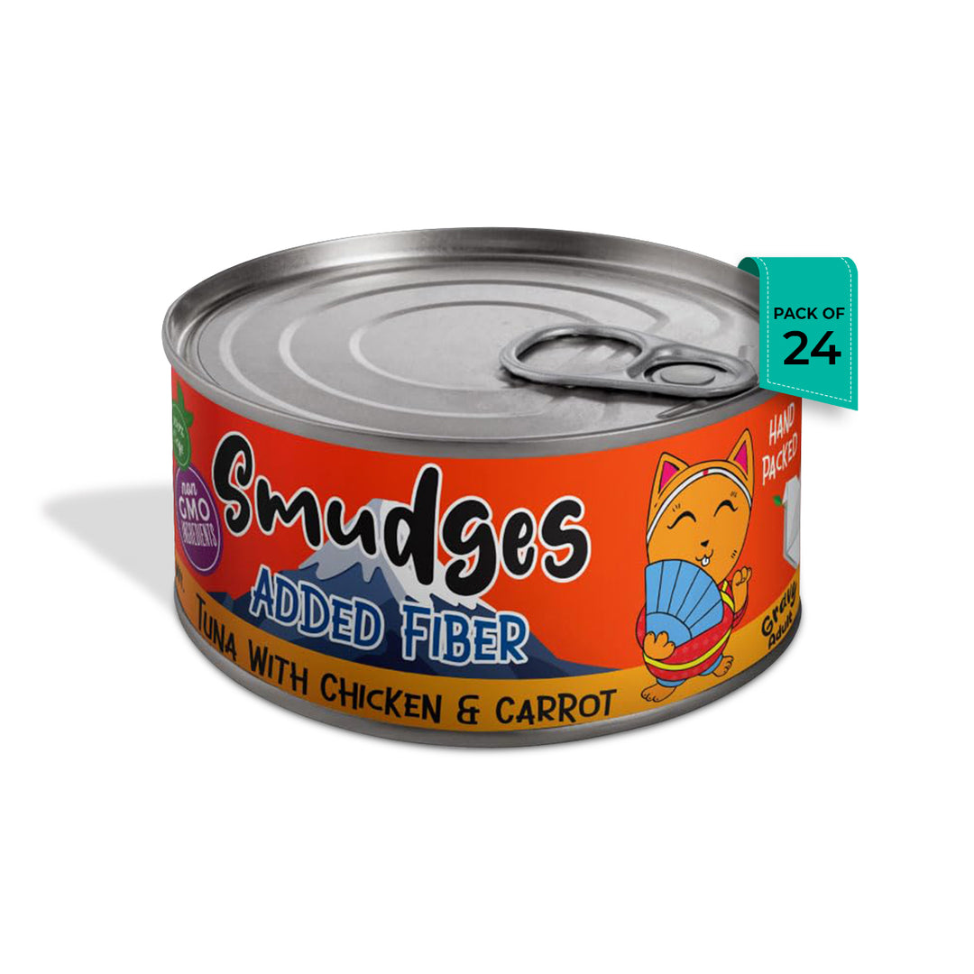 Smudges Tuna Flakes With Chicken & Carrot in Gravy Wet Cat Food - All Breed Adult - 80g