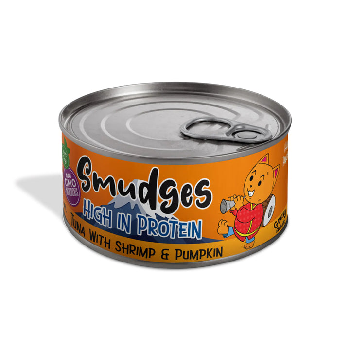 Smudges Tuna Flakes With Shrimp & Pumpkin in Gravy Wet Cat Food - All Breed Adult - 80g