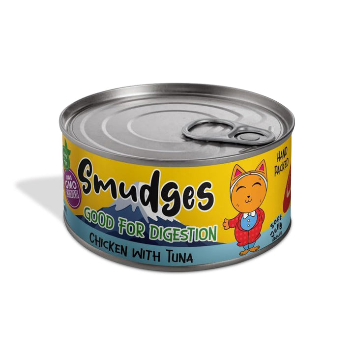 Smudges Adult Cat Chicken Flakes With Tuna In Soft Jelly - 80g