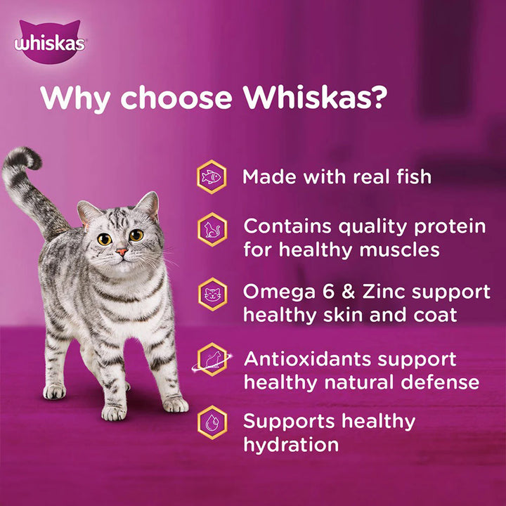 Whiskas Adult Tuna in Jelly Wet Cat Food - 80g