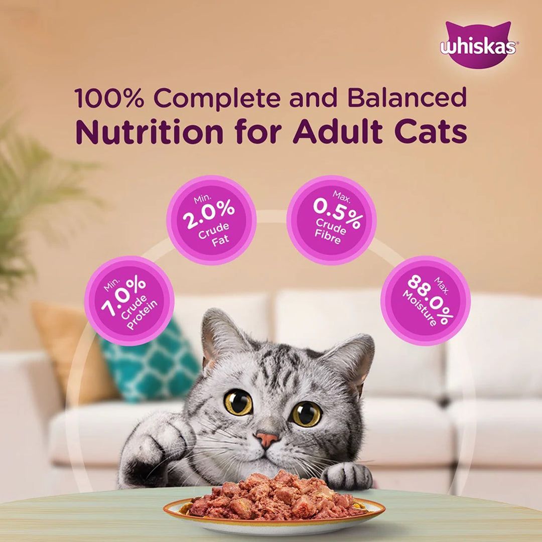 Whiskas Adult Tuna in Jelly Wet Cat Food - 80g