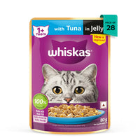 Whiskas Adult Tuna in Jelly Wet Cat Food - 80g