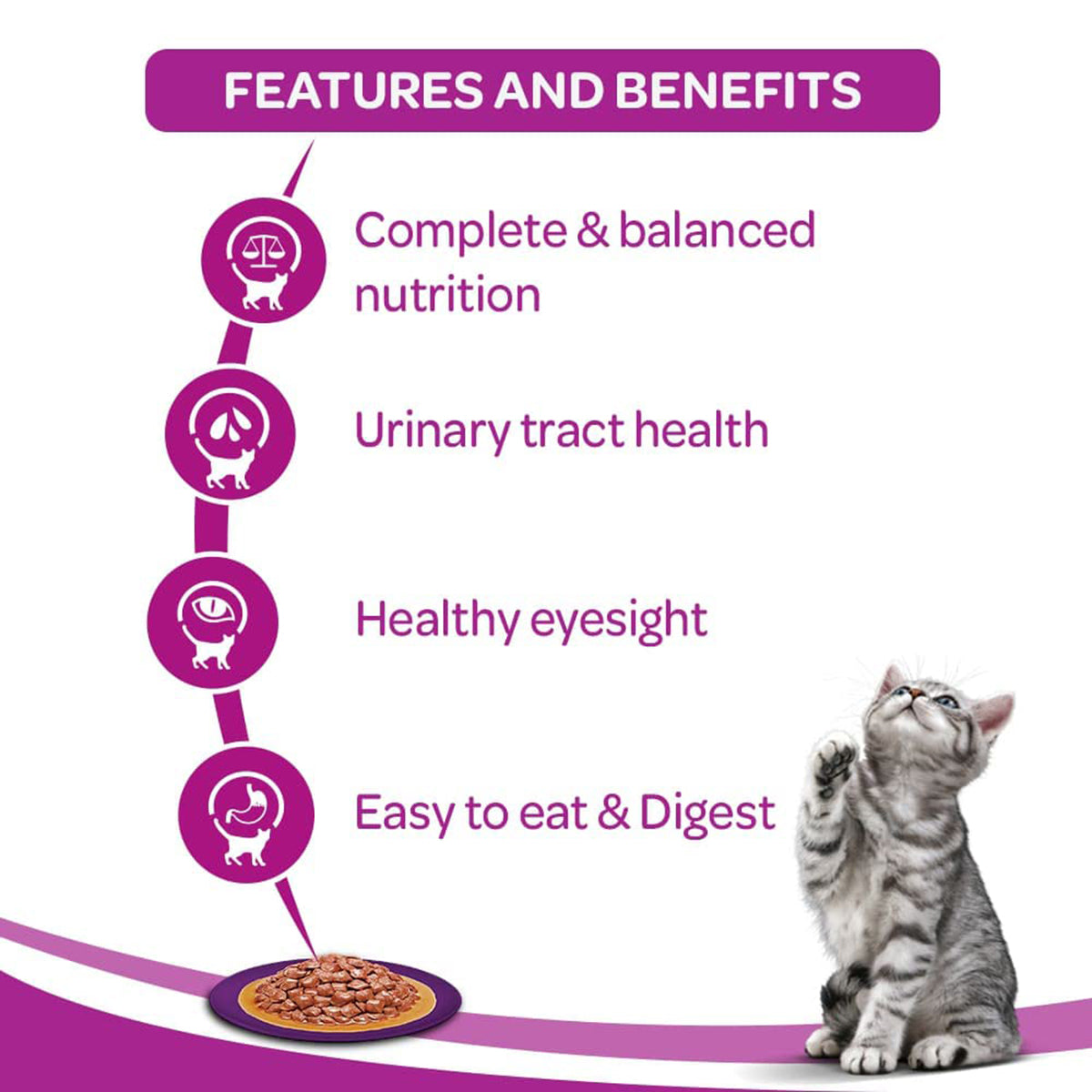 Whiskas Adult Ocean Fish Wet Cat Food - 85g