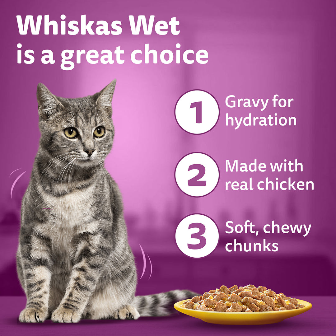 Whiskas Adult Ocean Fish Wet Cat Food - 85g