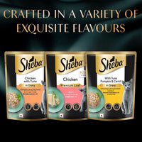 Sheba Rich Premium Chicken Loaf Fine Wet Cat Food - All Breed Kitten (2-12 Months) - 70g