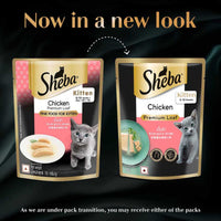 Sheba Rich Premium Chicken Loaf Fine Wet Cat Food - All Breed Kitten (2-12 Months) - 70g